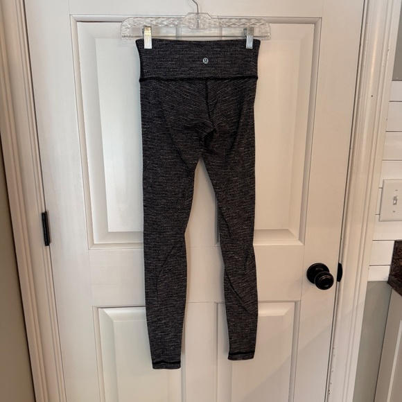 Lululemon Wunder Under Smooth Cover High Rise Legging Black/White 45695 - Picture 7 of 11